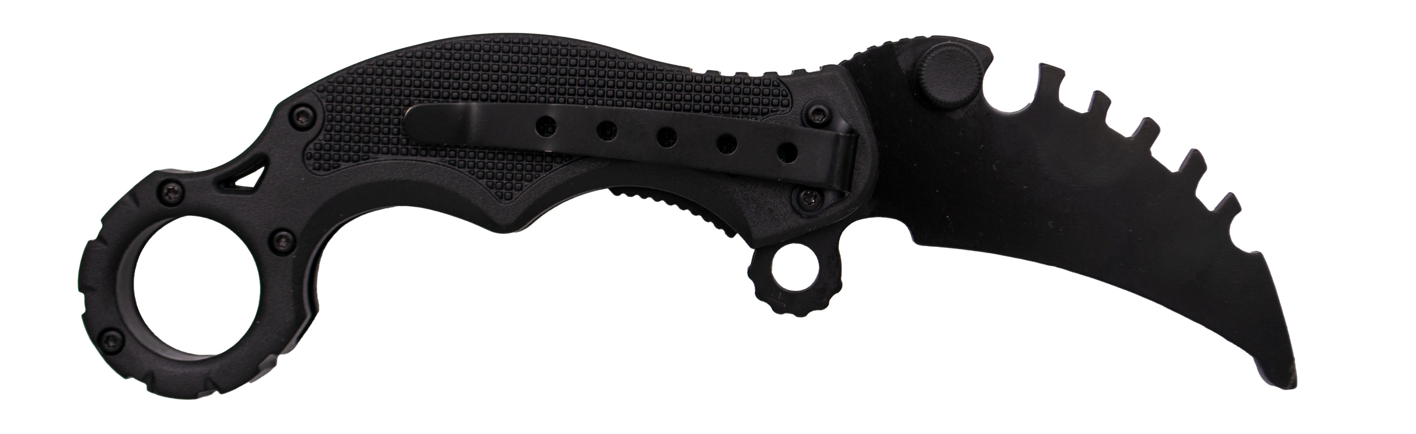 Navaja Asistida Third K3105 Sin Filo Con Calaveras