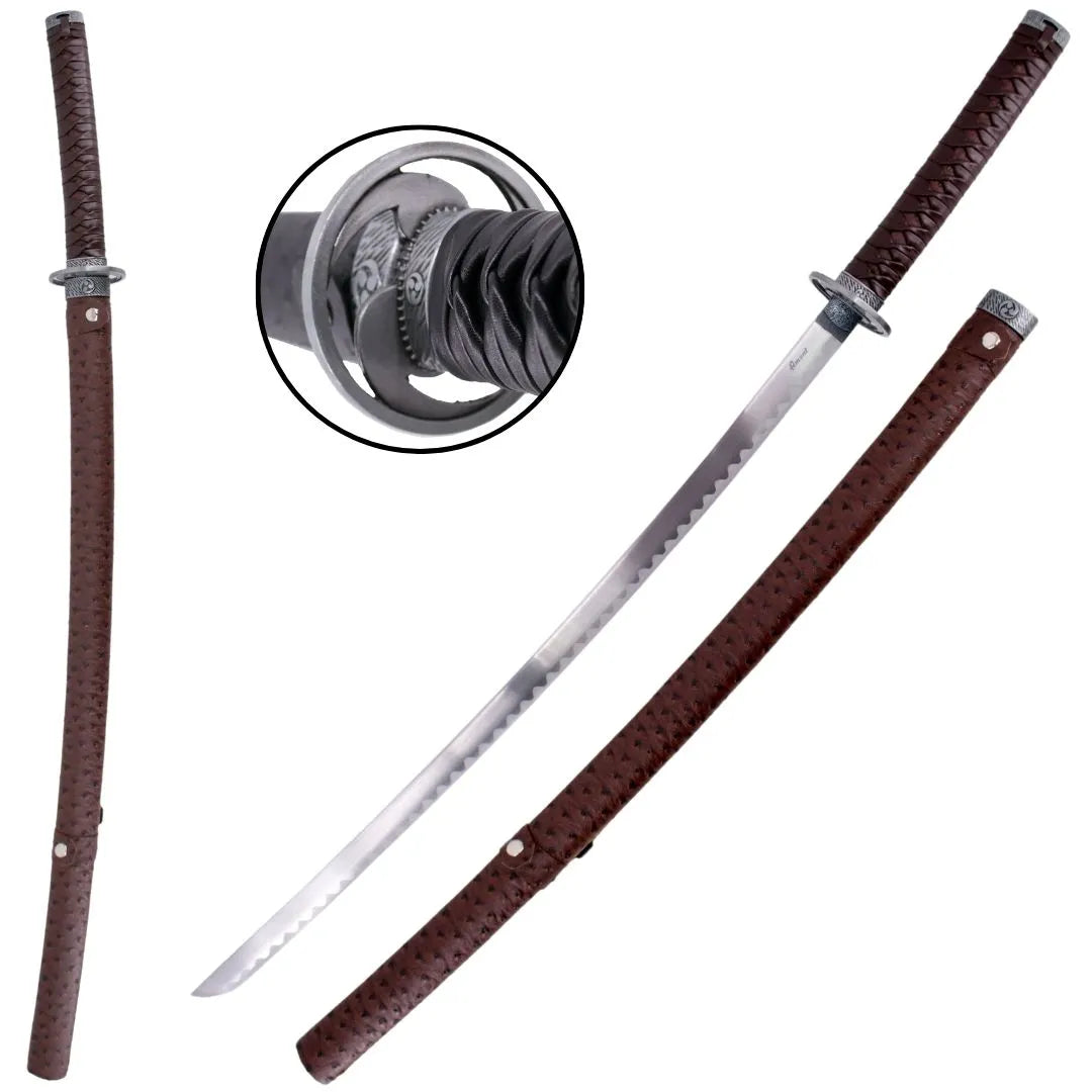 Imagen de Katana Decorativa Samurái - Marrón S6044R parte de nuestra colección en Espadas y más, sitio oficial.