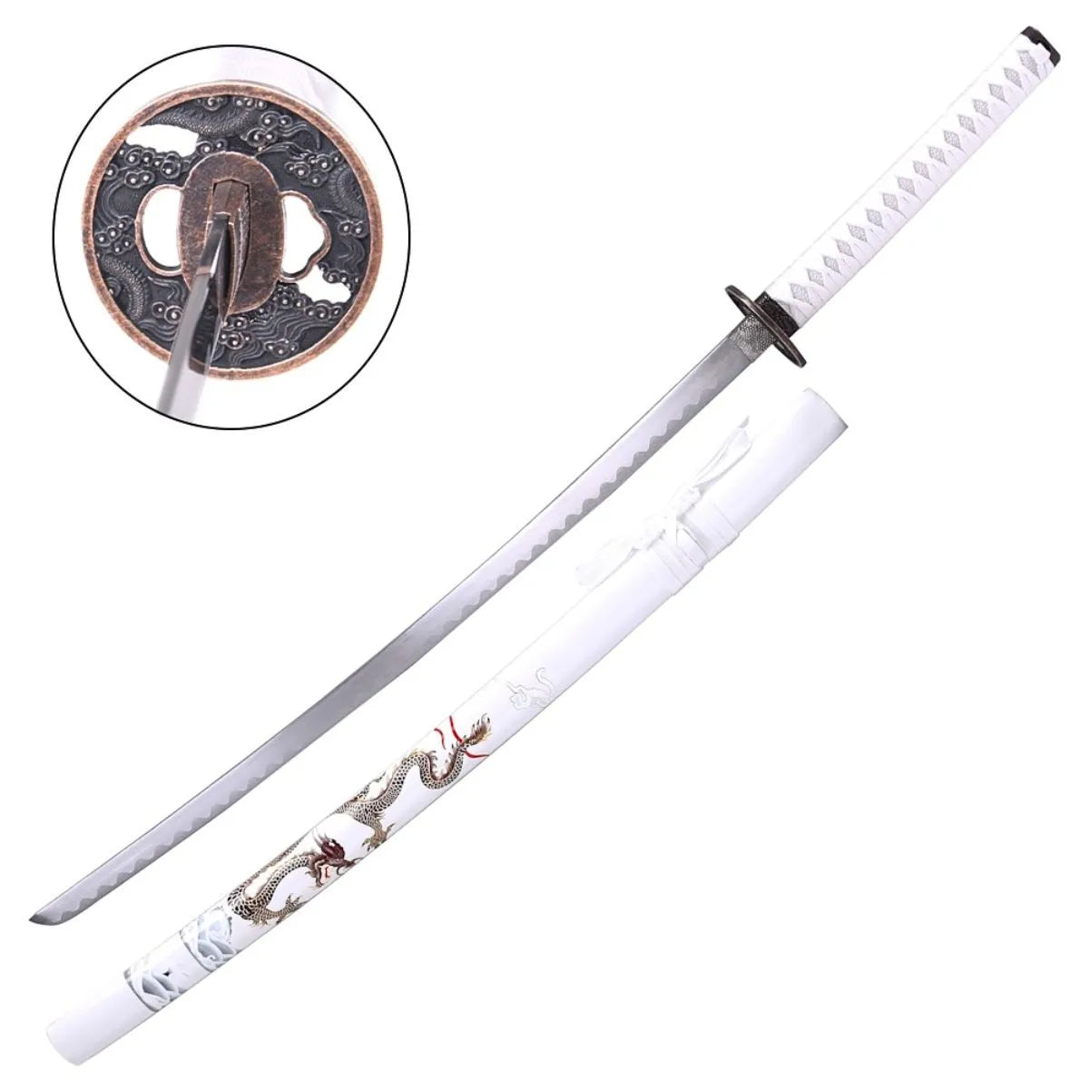 Katana Decorativa Samurái Blanca