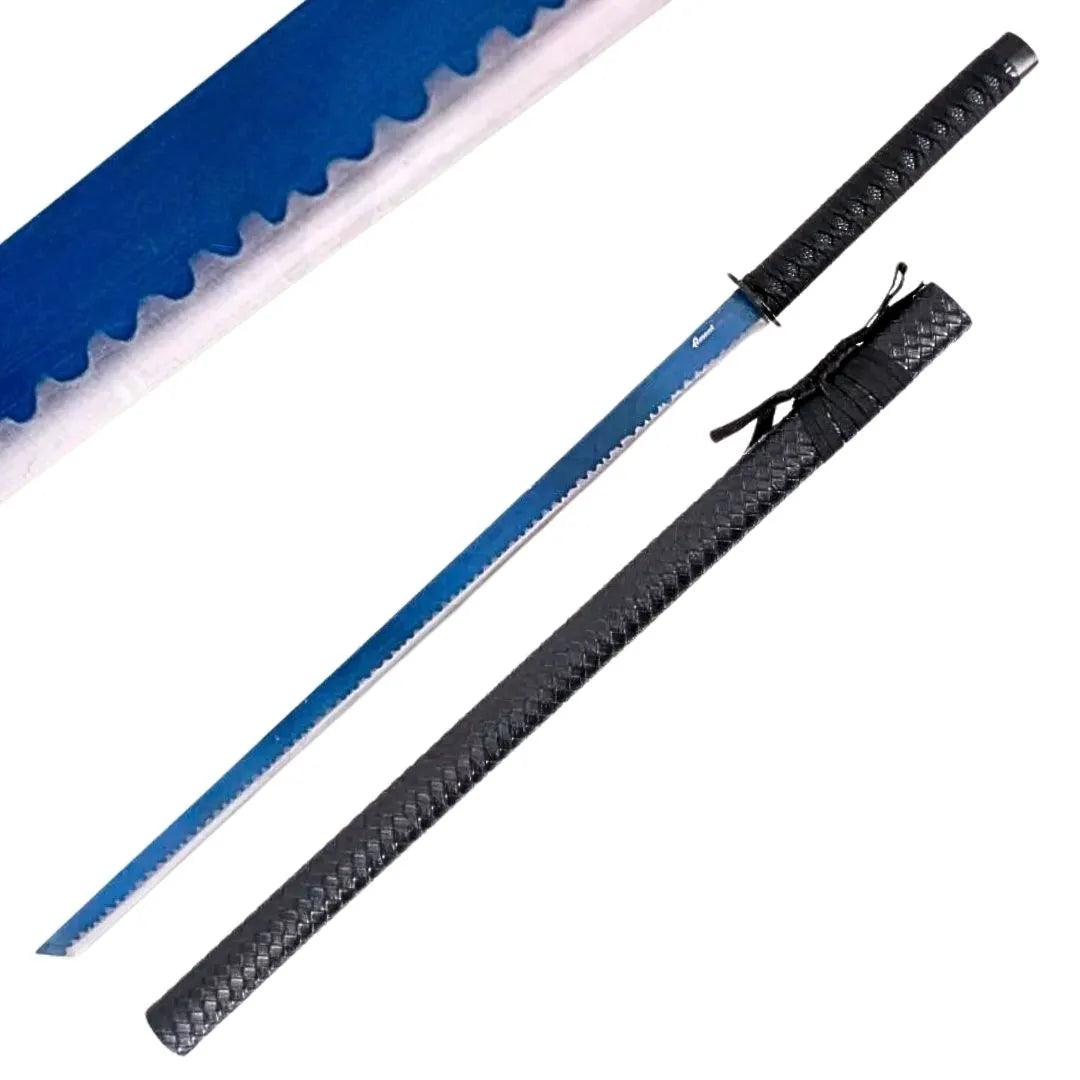 Imagen de Katana Decorativa de Titanio Azul parte de nuestra colección en Espadas y más, sitio oficial.