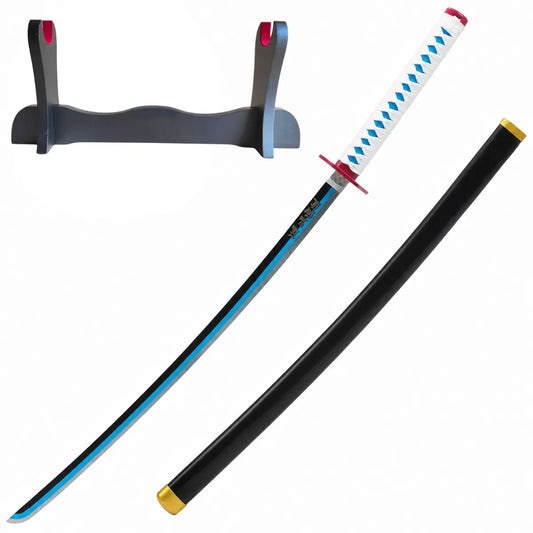 Katana Decorativa de Tomioka Giyuu - Demon Slayer Hoja Azul - Katanero Básico
