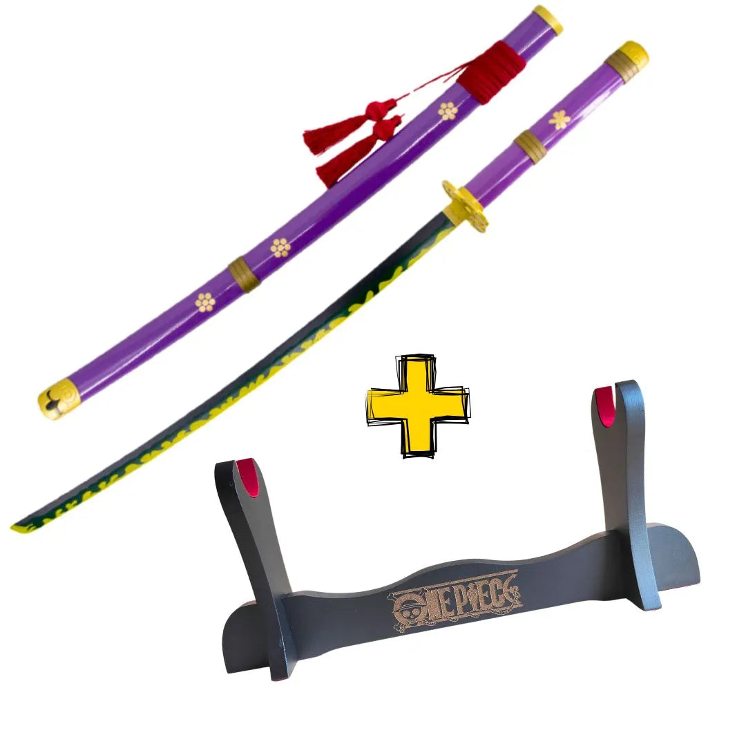 Imagen de Katana Enma con hoja de bambú Zoro One Piece parte de nuestra colección en Espadas y más, sitio oficial.