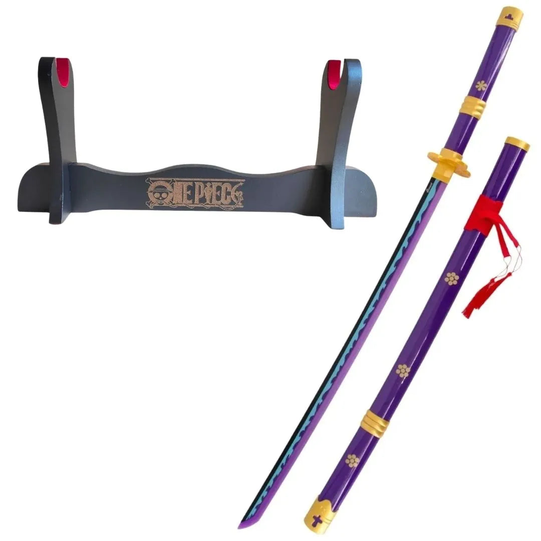 Katana Enma de Zoro Morada de One Piece - Bambú con Led