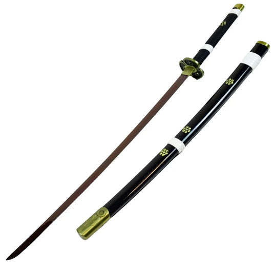 Imagen de Katana Enma de Zoro funcional de acero de damasco rojo 41702 parte de nuestra colección en Espadas y más, sitio oficial.