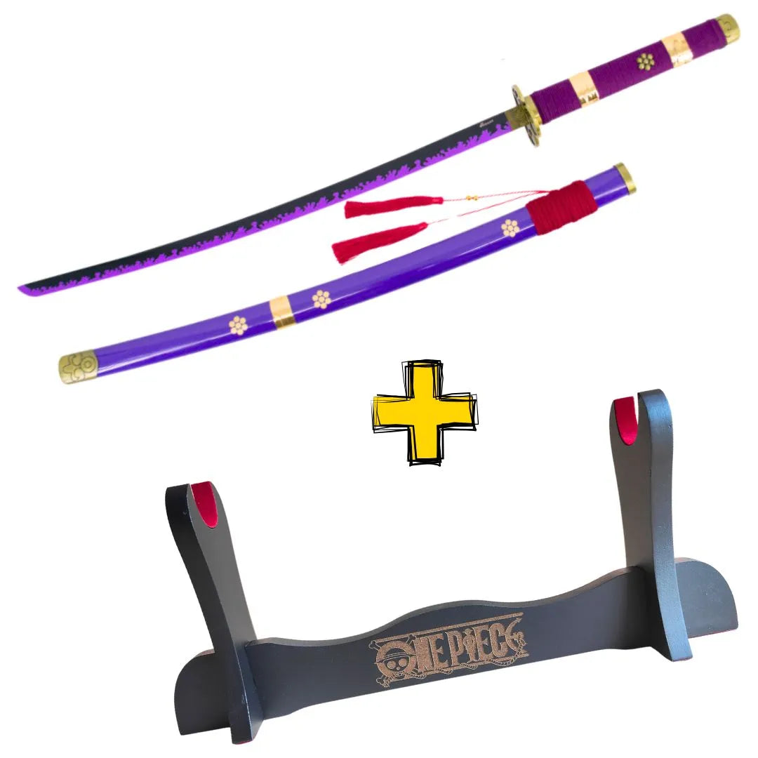 Imagen de Katana Enma morada de Zoro De One Piece parte de nuestra colección en Espadas y más, sitio oficial.