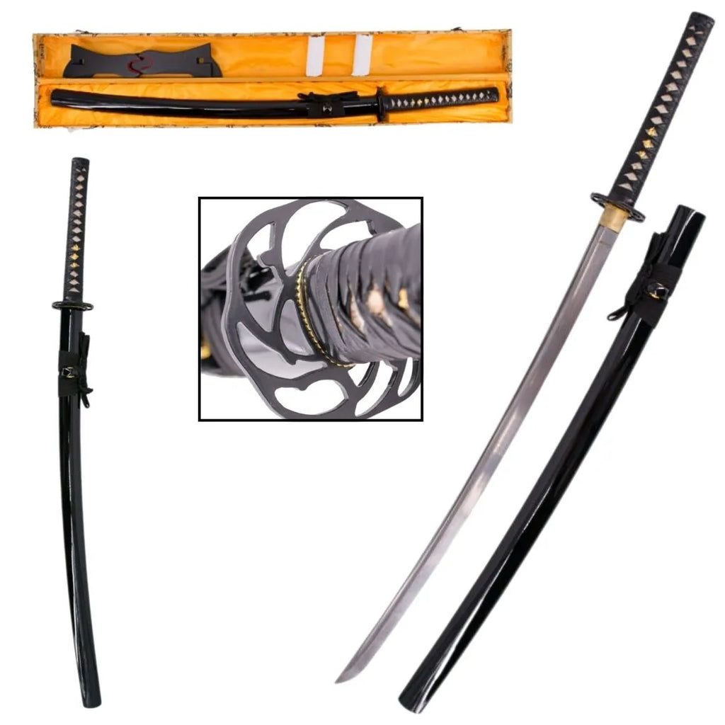 Katana Funcional - Aço Damasco | Espadas e Mais, image size:1080x1080