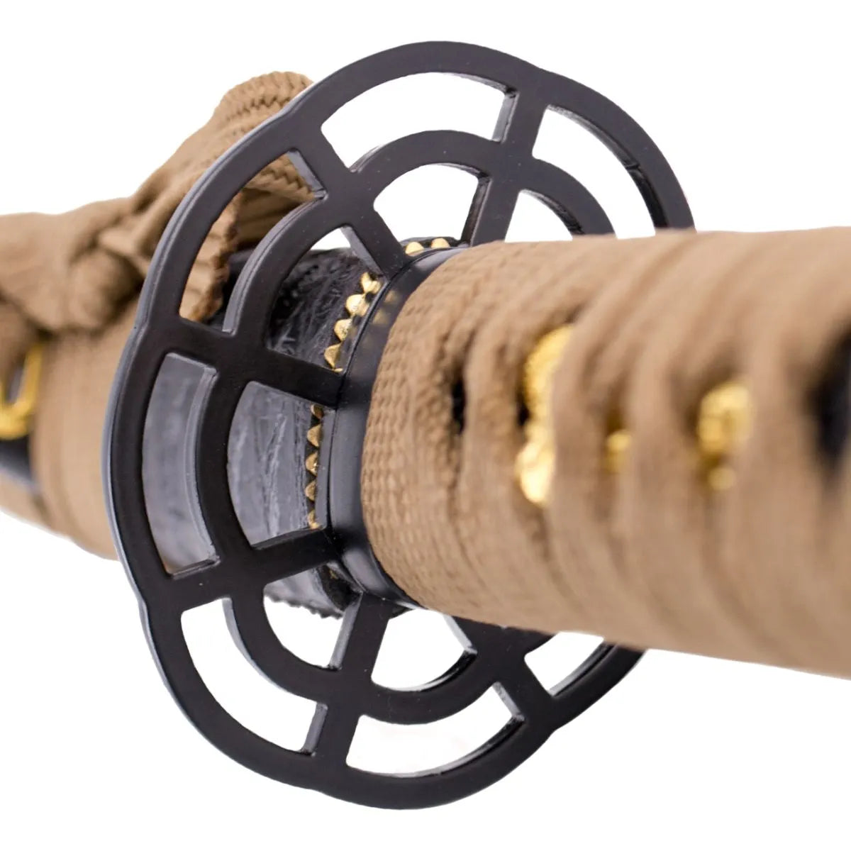 Katana Funcional Afilada – Hoja Marrón de Acero 1045