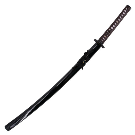 Katana Funcional Negra Hoja Acero al Carbono