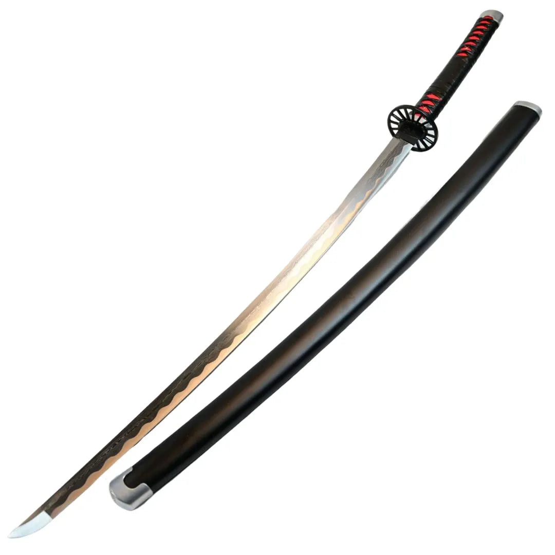 Katana Kamado Tanjiro Kimetsu no Yaiba Demon Slayer Funcional Acero de damasco afilada 41657