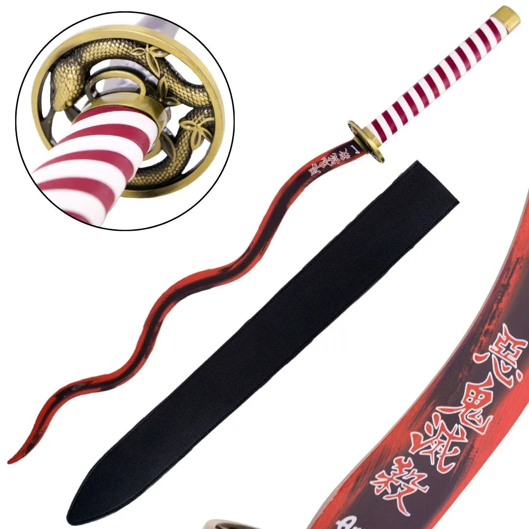 Imagen de Katana Obanai Iguro de Kimetsu no Yaiba o Demon Slayer S0278 parte de nuestra colección en Espadas y más, sitio oficial.