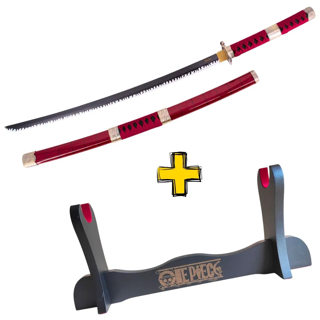 Imagen de Katana Sandai Kitetsu con hoja de Bambú Zoro One piece parte de nuestra colección en Espadas y más, sitio oficial.