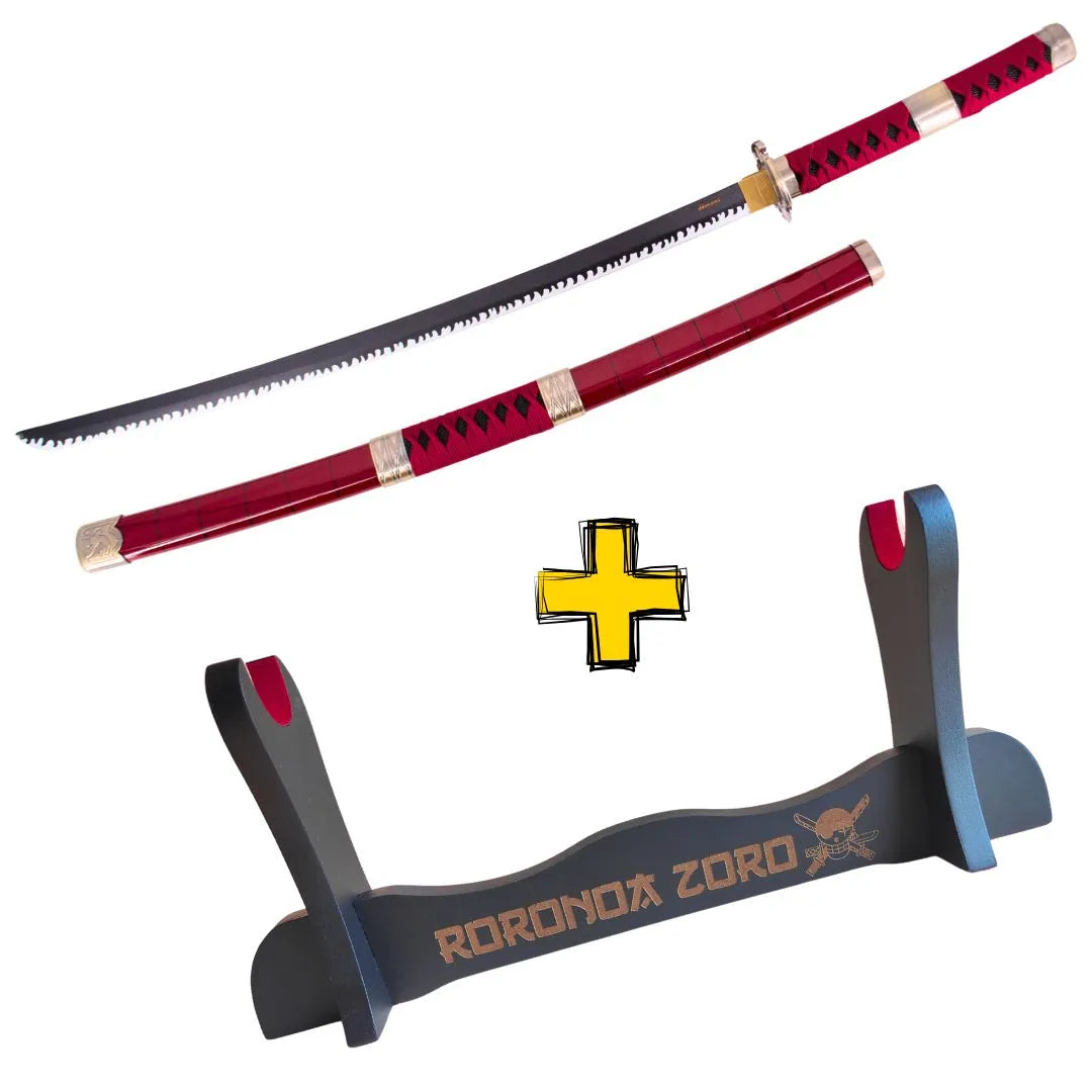 Imagen de Katana Sandai Kitetsu con hoja de Bambú Zoro One piece parte de nuestra colección en Espadas y más, sitio oficial.