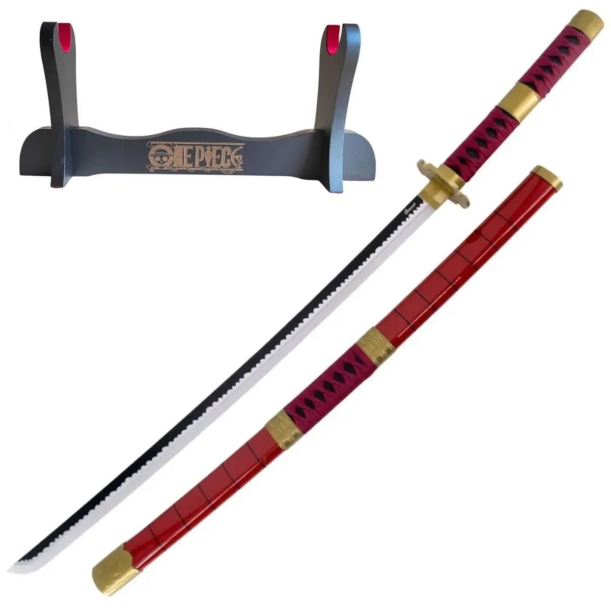 Katana Sandai Kitetsu de Zoro de One Piece de Bambú con Led