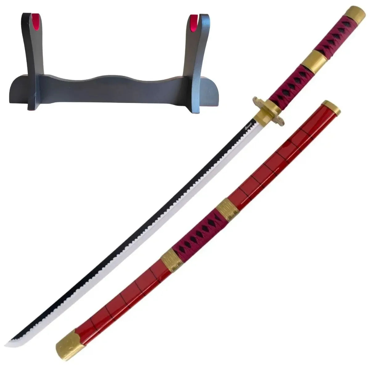 Katana Sandai Kitetsu de Zoro de One Piece de Bambú con Led