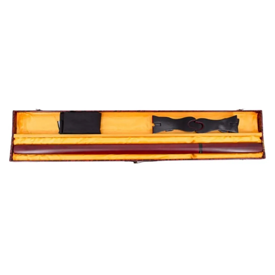 Katana Shirasaya funcional Acero de Damasco Rojo