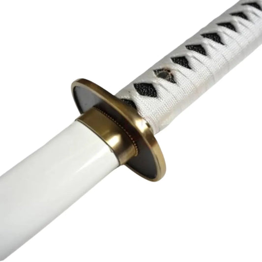 Katana Wado Ichimonji Zoro de One Piece Funcional acero de damasco rojo 41704