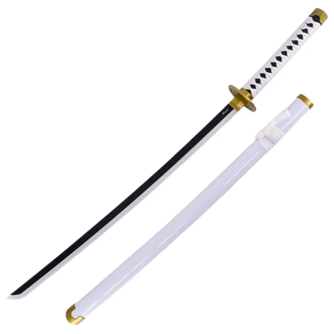 Imagen de Katana Wado Ichimonji de Zoro de One Piece de bambu con luces led S6052 parte de nuestra colección en Espadas y más, sitio oficial.
