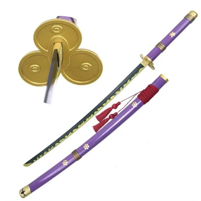 Pack Katana de Bambu Enma da Zoro + T-shirt Zoro + Suporte para Katana Grátis