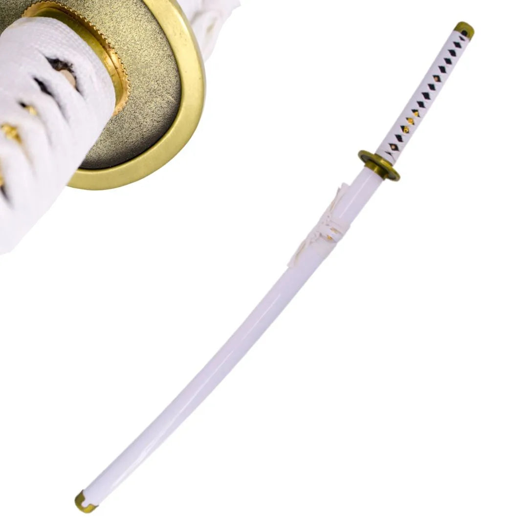 Imagen de Pack 3 Katanas de Zoro en acero + Obsequio expositor de madera parte de nuestra colección en Espadas y más, sitio oficial.
