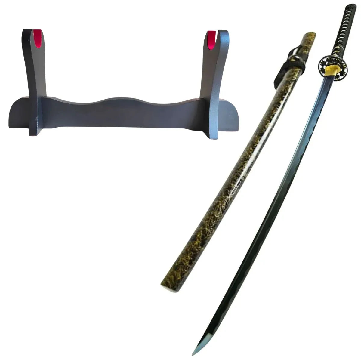 Katana afilada y funcional forjada a mano Flor de Ciruelo