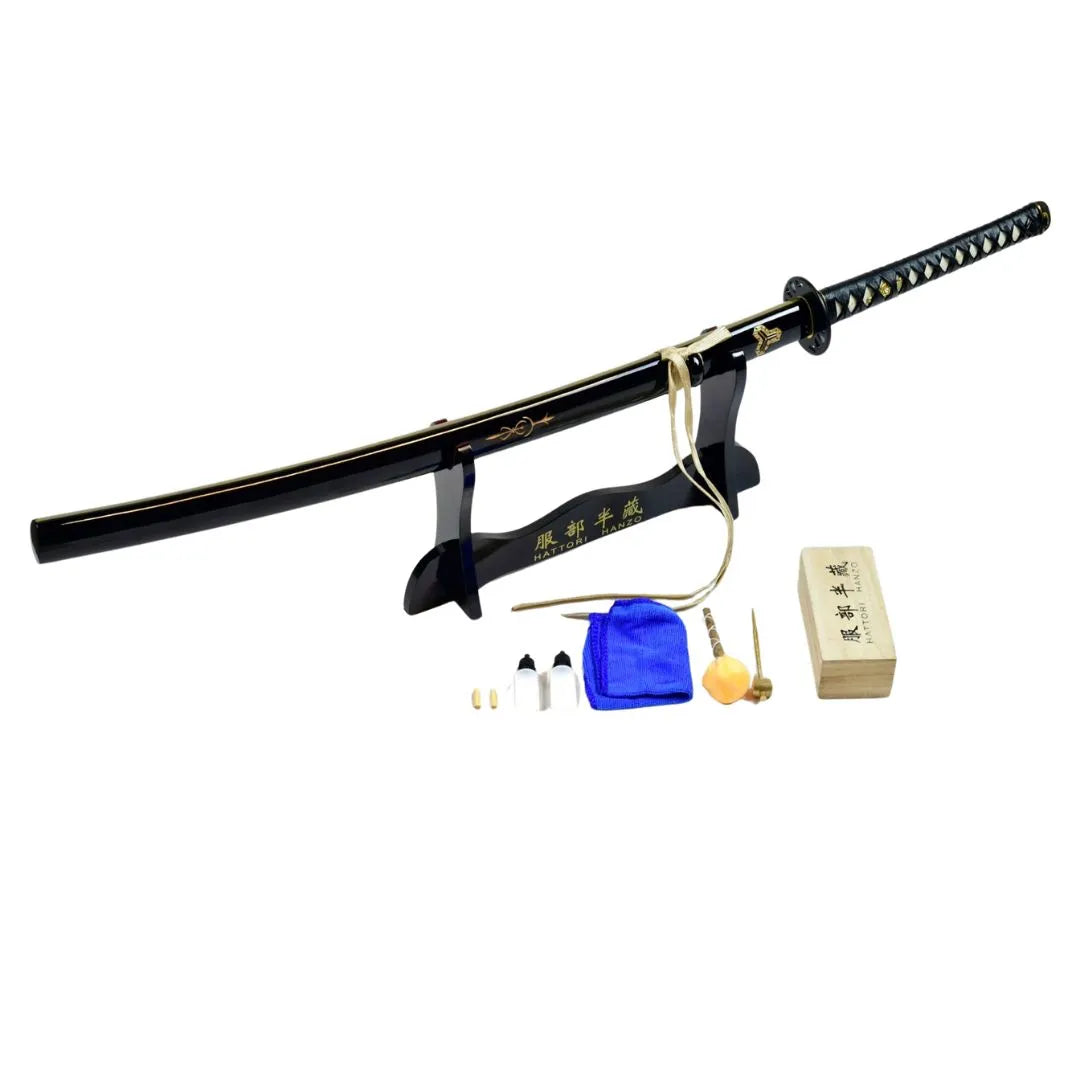 Imagen de Katana de Kill bill funcional afilada acero de damasco rojo 41703 parte de nuestra colección en Espadas y más, sitio oficial.