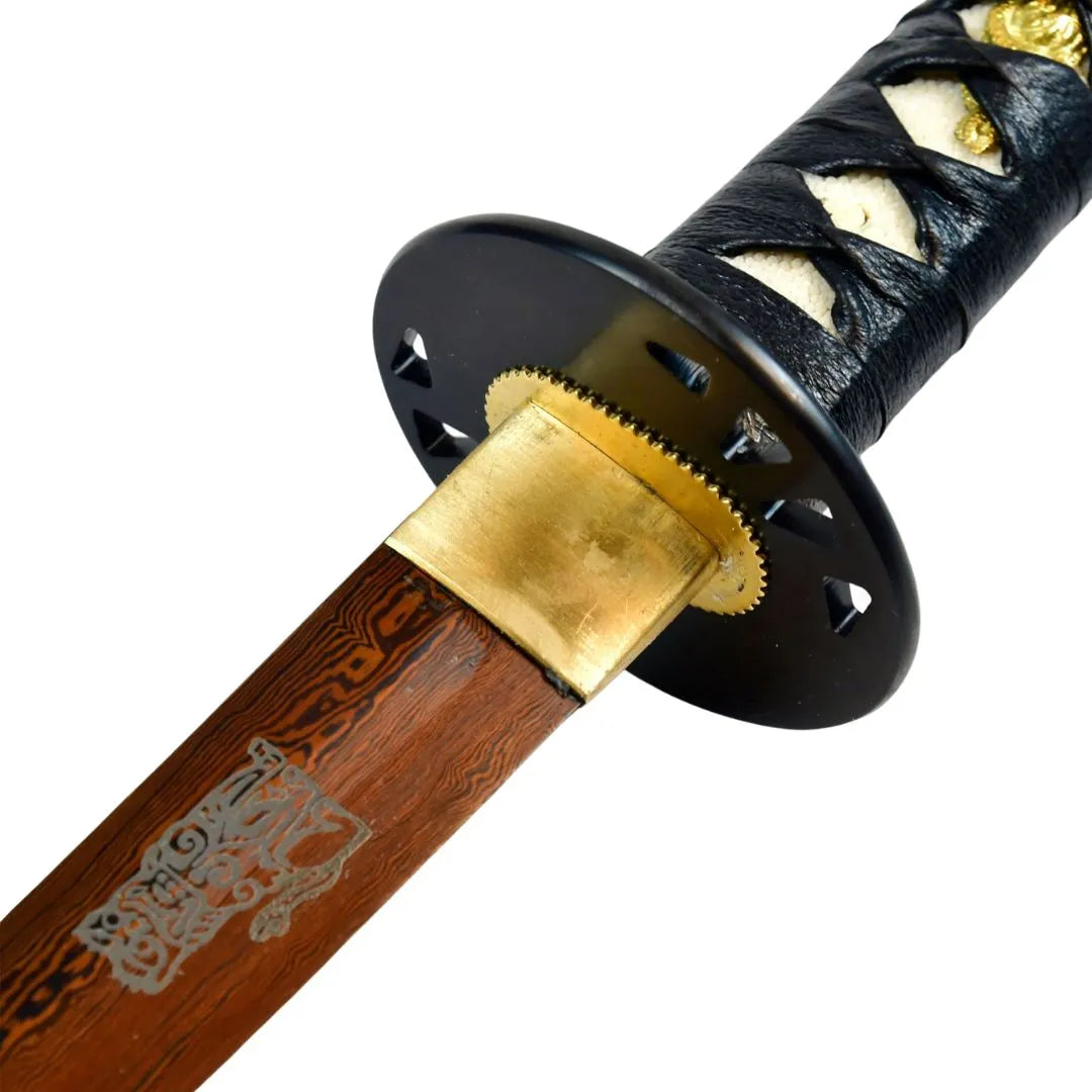Imagen de Katana de Kill bill funcional afilada acero de damasco rojo 41703 parte de nuestra colección en Espadas y más, sitio oficial.