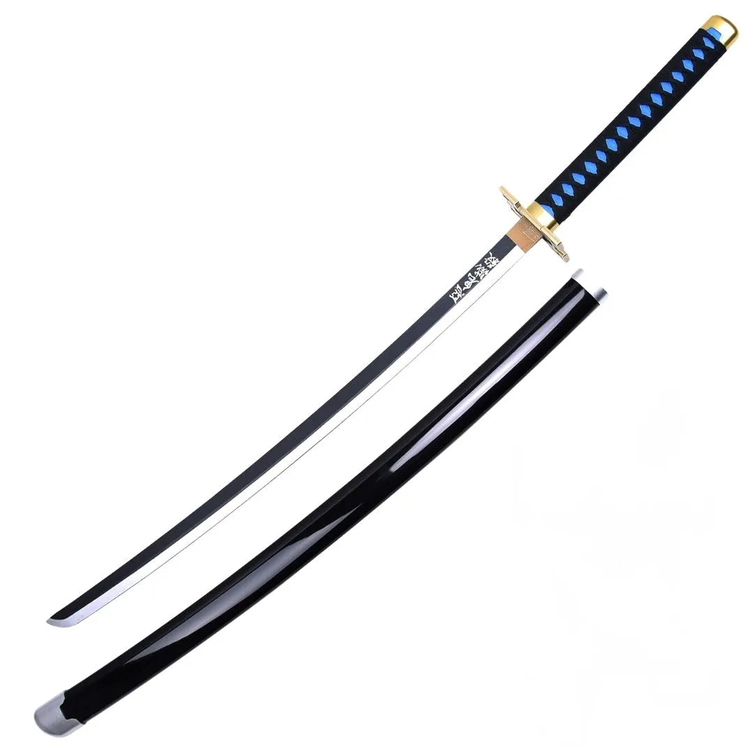 Katana de Muichiro Tokito con hoja de madera de bambú Demon Slayer Kimetsu no Yaiba