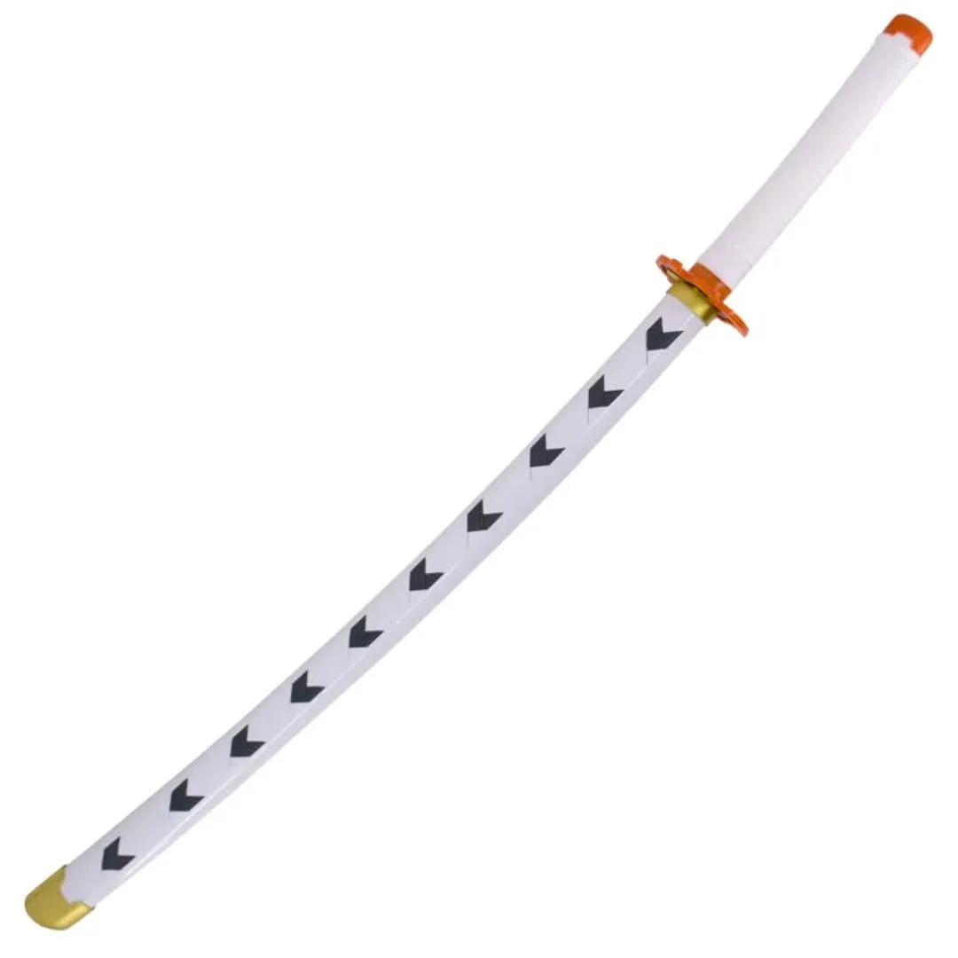 Katana de Rengoku con hoja de madera de bambú Demon Slayer Kimetsu no Yaiba