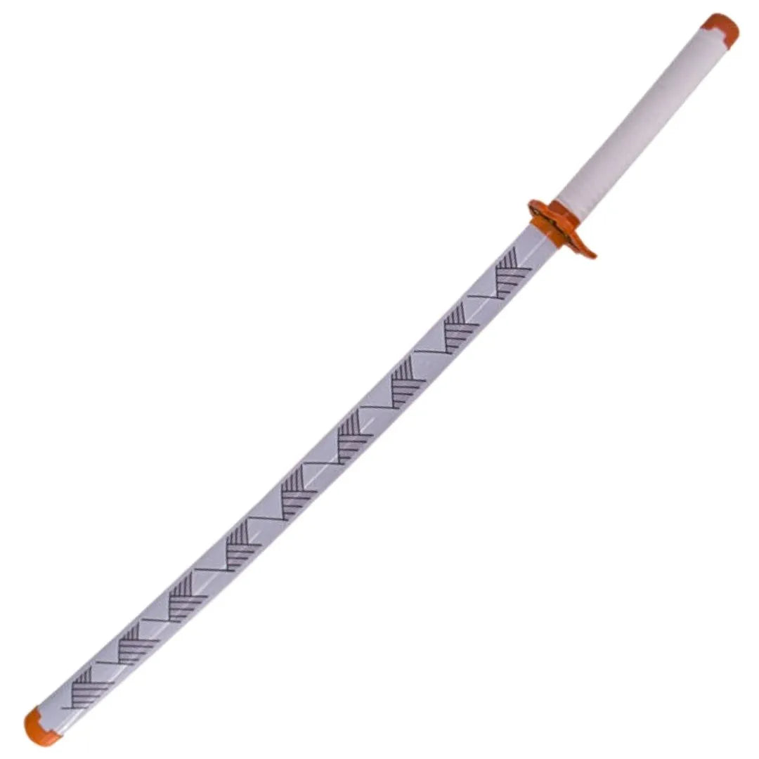 Imagen de Katana de Rengoku de Kimetsu no Yaiba de bambú con luces Led parte de nuestra colección en Espadas y más, sitio oficial.