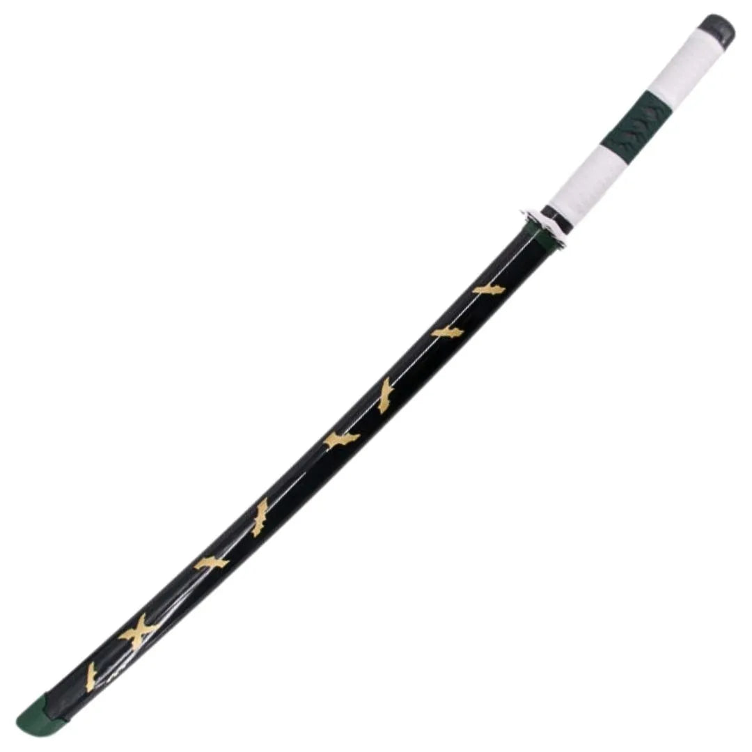 Katana de Sanemi Shinazugawa de Kimetsu no Yaiba de bambú con Led