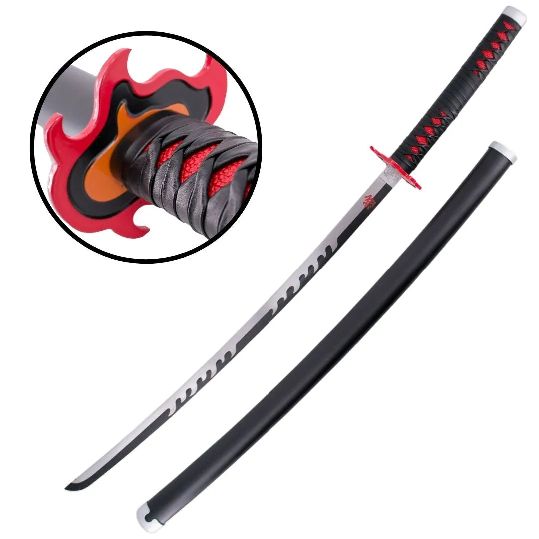 Imagen de Katana de Tanjiro Kamado kimetsu no yaiba Demon Slayer parte de nuestra colección en Espadas y más, sitio oficial.
