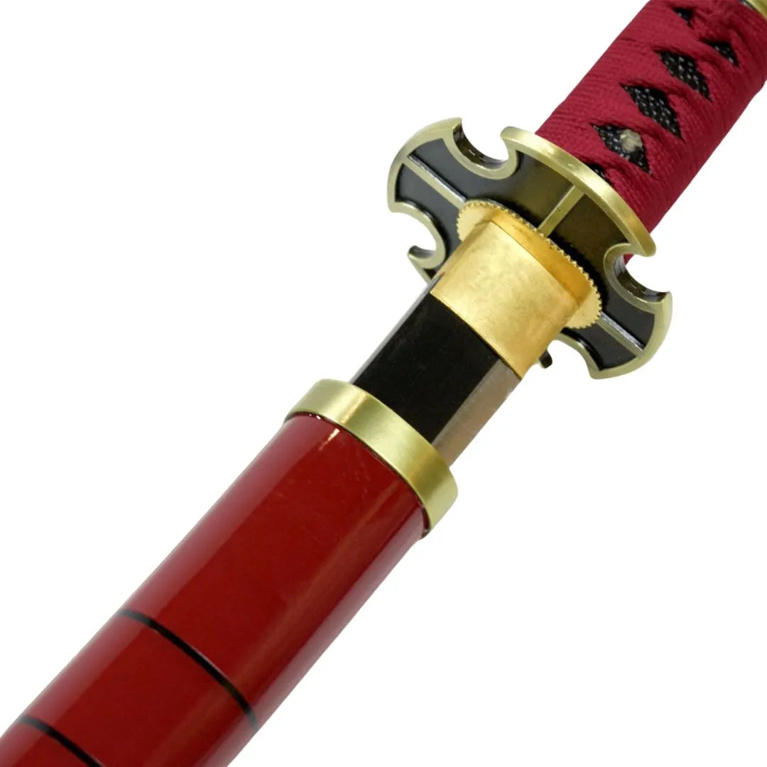 Katana de Zoro Sandai Kitetsu funcional Acero de Damasco 40565
