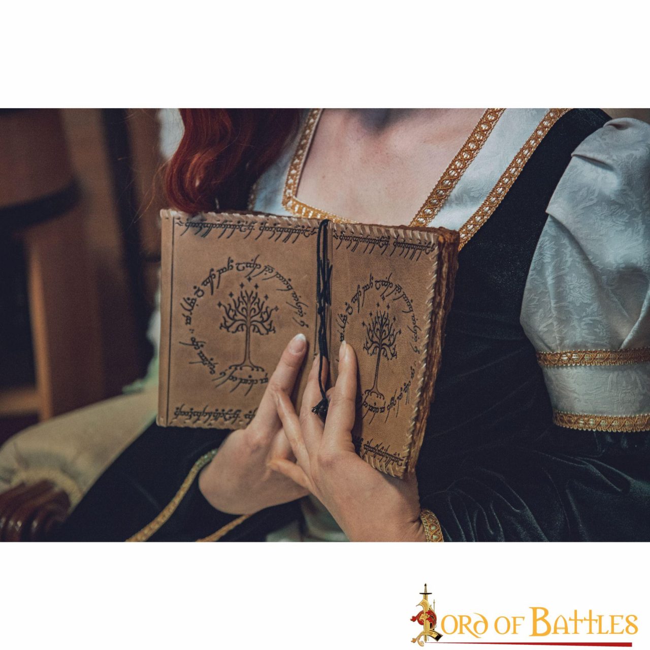 Diario de la Tierra Media Diario de Cuero Auténtico Hecho a Mano - Imagen 11