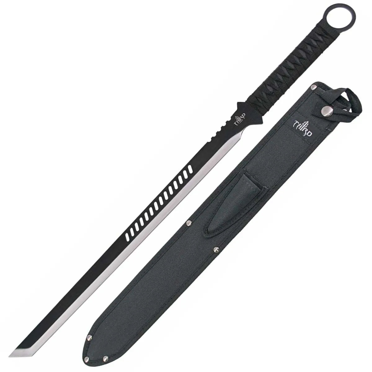 Machete Acero Inox 50 Cm Third - Acabado Negro