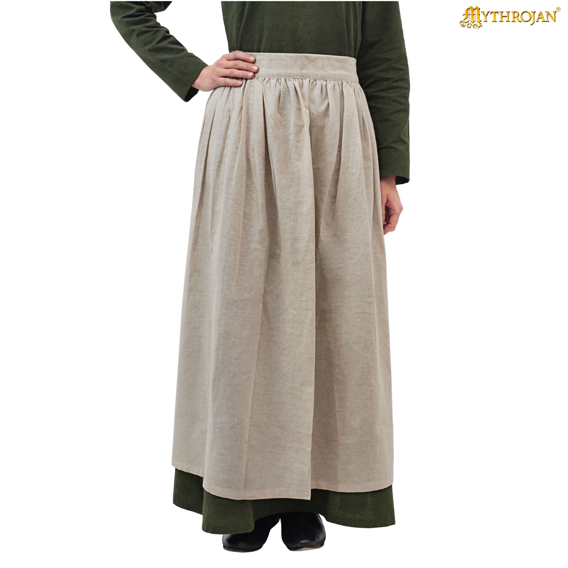 Delantal Medieval Hija de Campesino: Práctico y Auténtico para la Recreación Medieval - Imagen 4