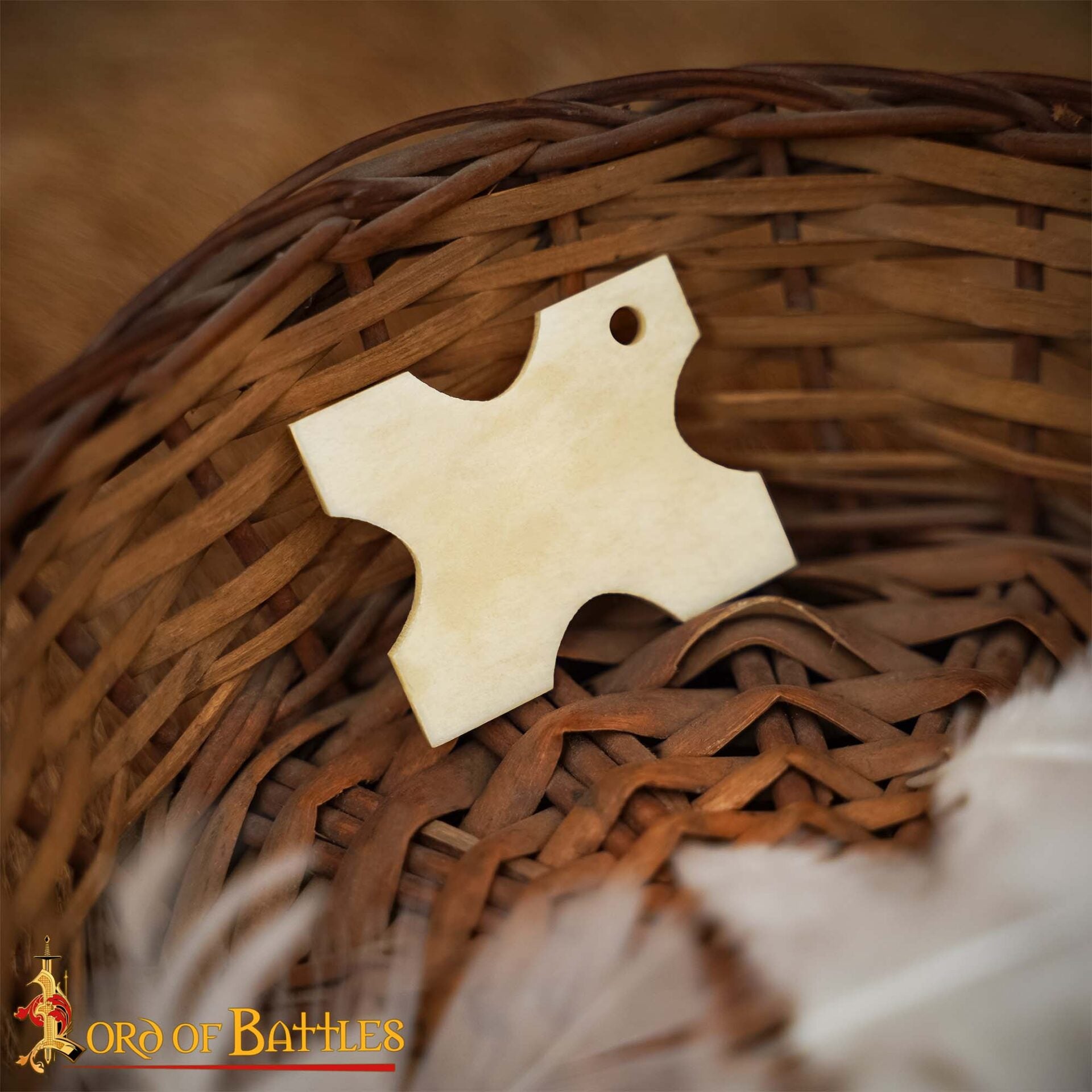 Enrollador de Hilo Vikingo de Hueso de Buey Pulido - Herramienta Tradicional Nórdica para Hilos - Imagen 2