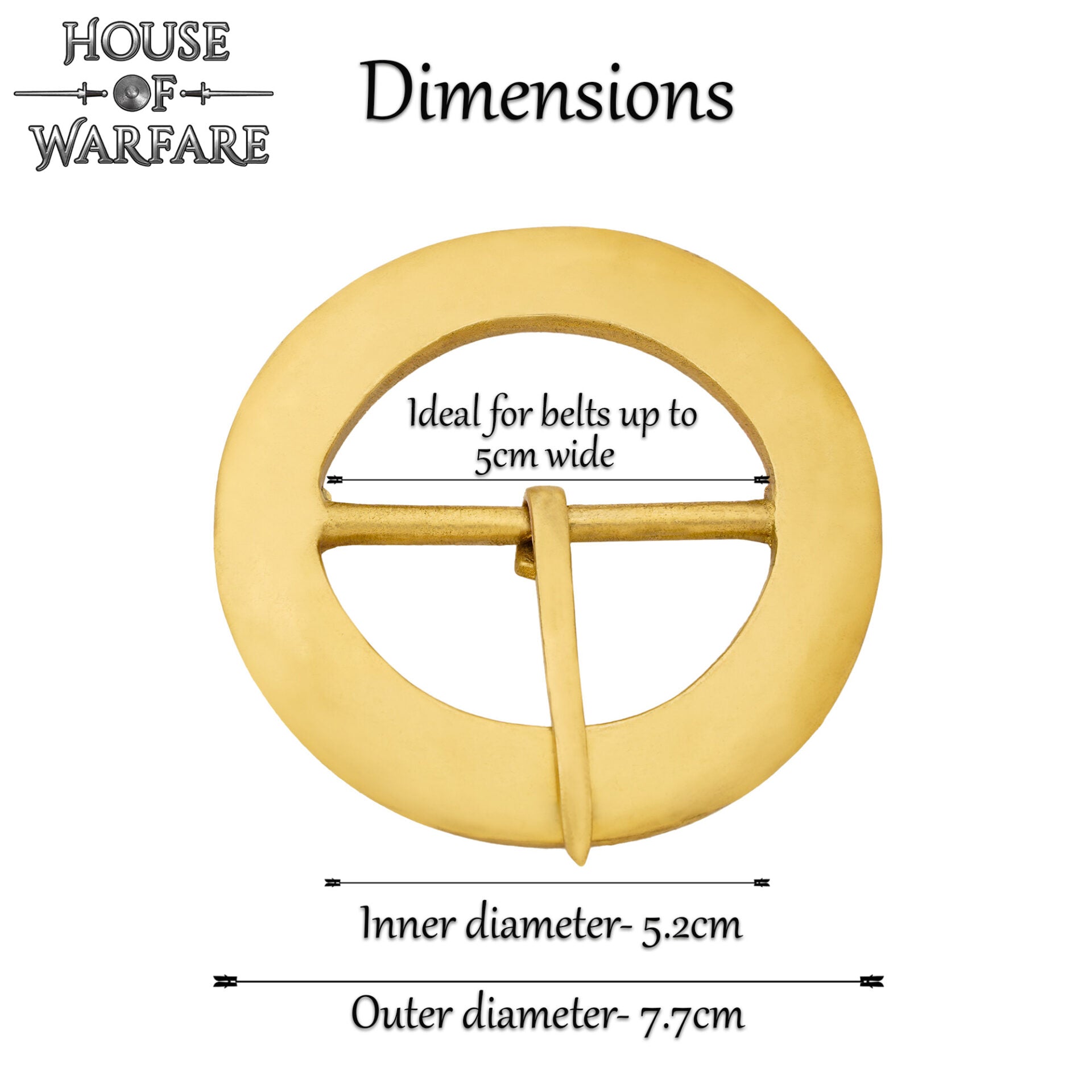 Hebilla Redonda de Latón - Imagen 3