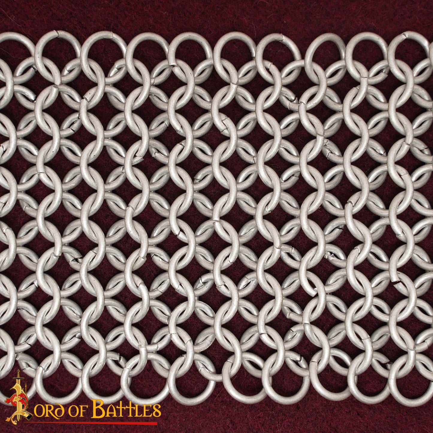 Corbata de Cota de Malla - Aluminio de 8mm 16 Gauge - Corbata Vikinga Hecha a Mano para Larp, Cosplay, Renacimiento, Steampunk Gótico, Regalos para Hombres y Guerreros - Imagen 6