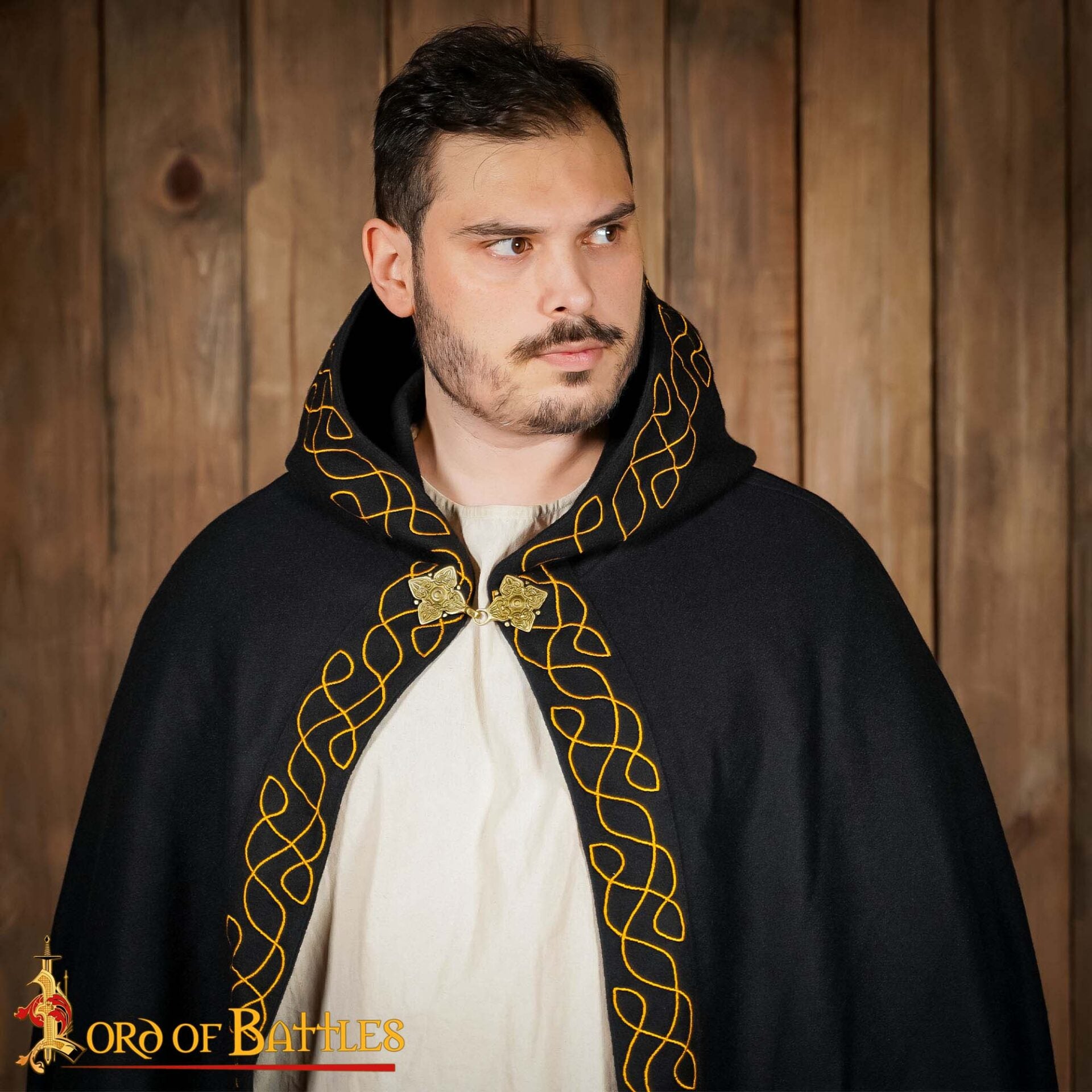 Broche de Latón Fundido para Caftán o Capa Vikinga / Rusa Histórica - Imagen 2