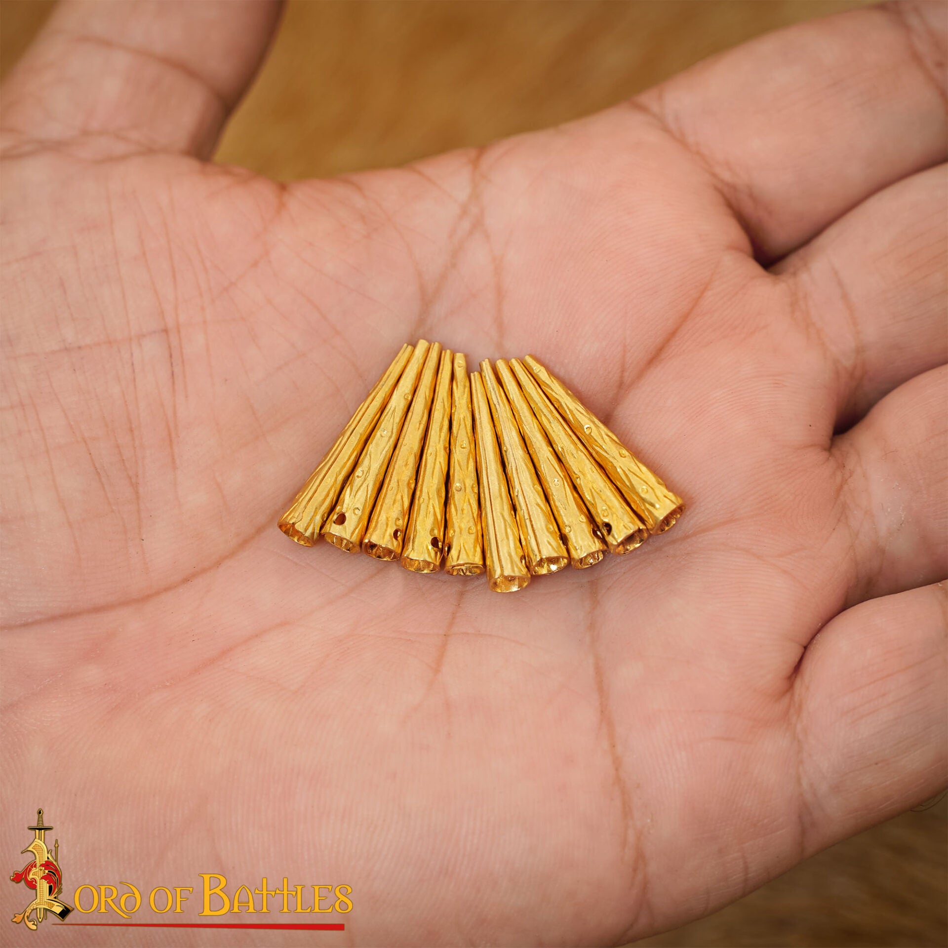 Aiglets de Latón - Juego de 10 Aiglets Medievales de Latón Macizo - Imagen 6