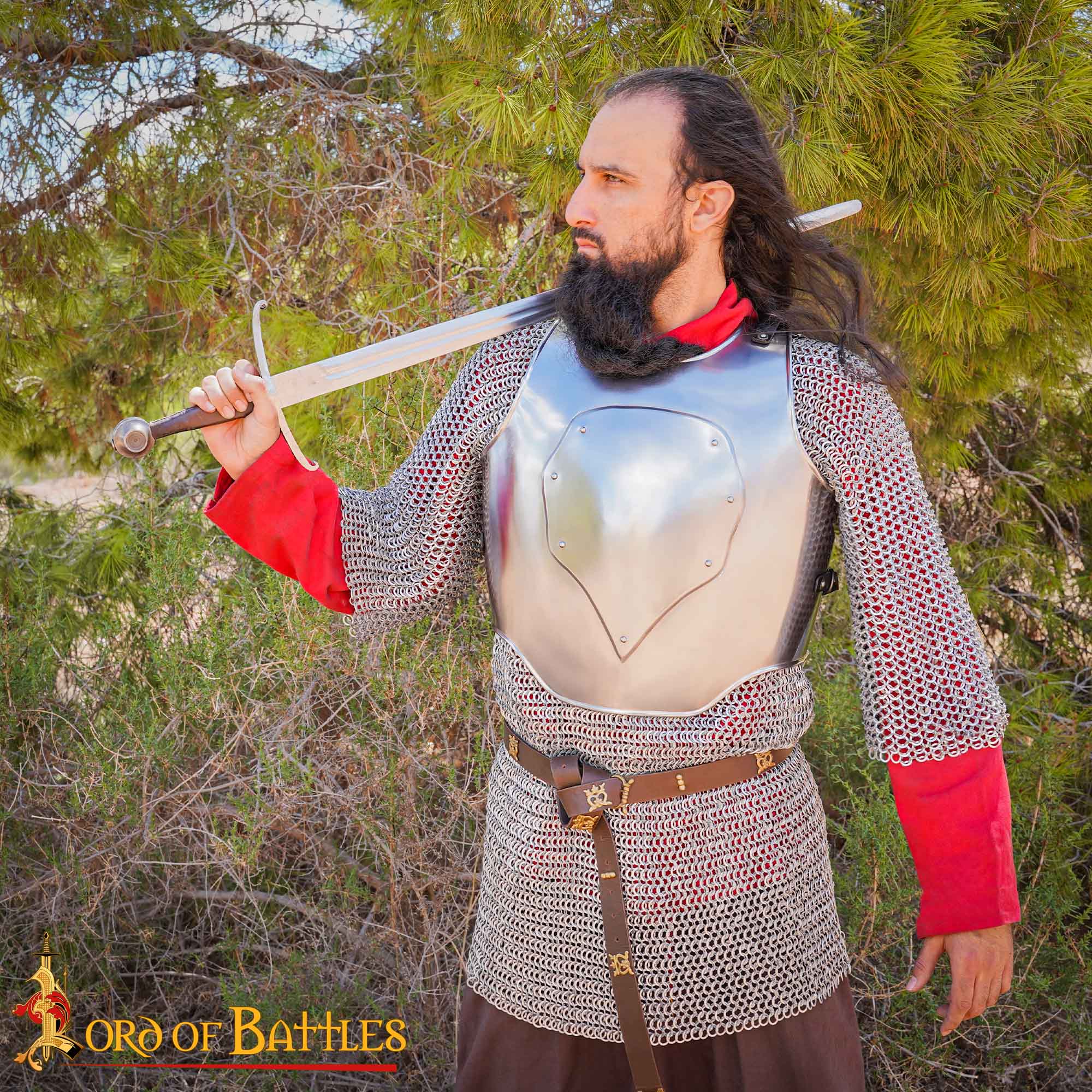 Coraza Corta Medieval de Acero - Imagen 2