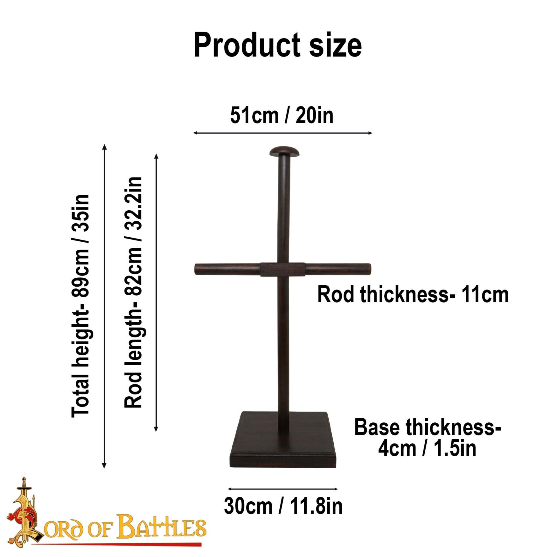 Soporte para Armadura de Madera Auténtica - Imagen 3