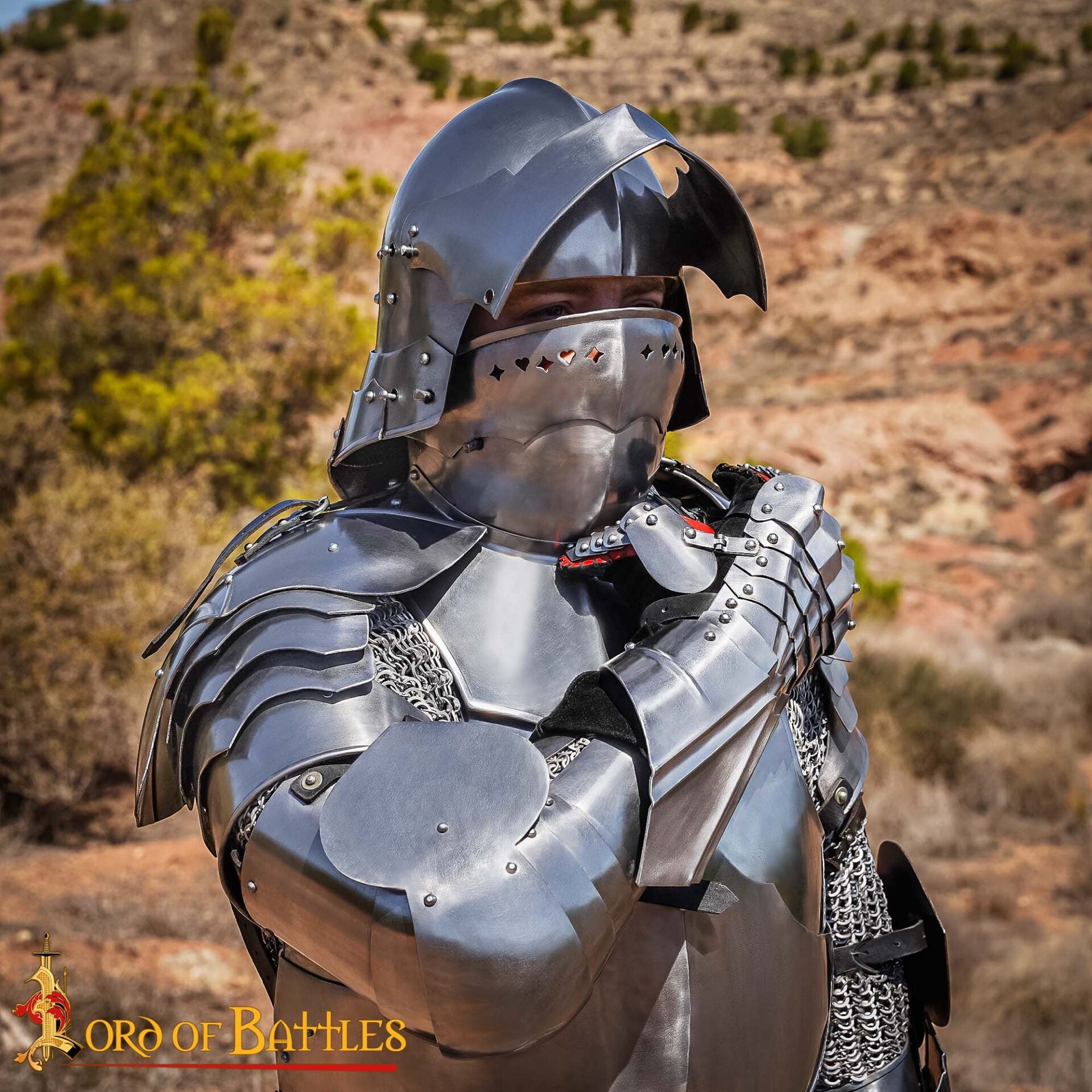 Guanteletes Medievales / Góticos de Caballero de Acero Calibre 18 - Imagen 2