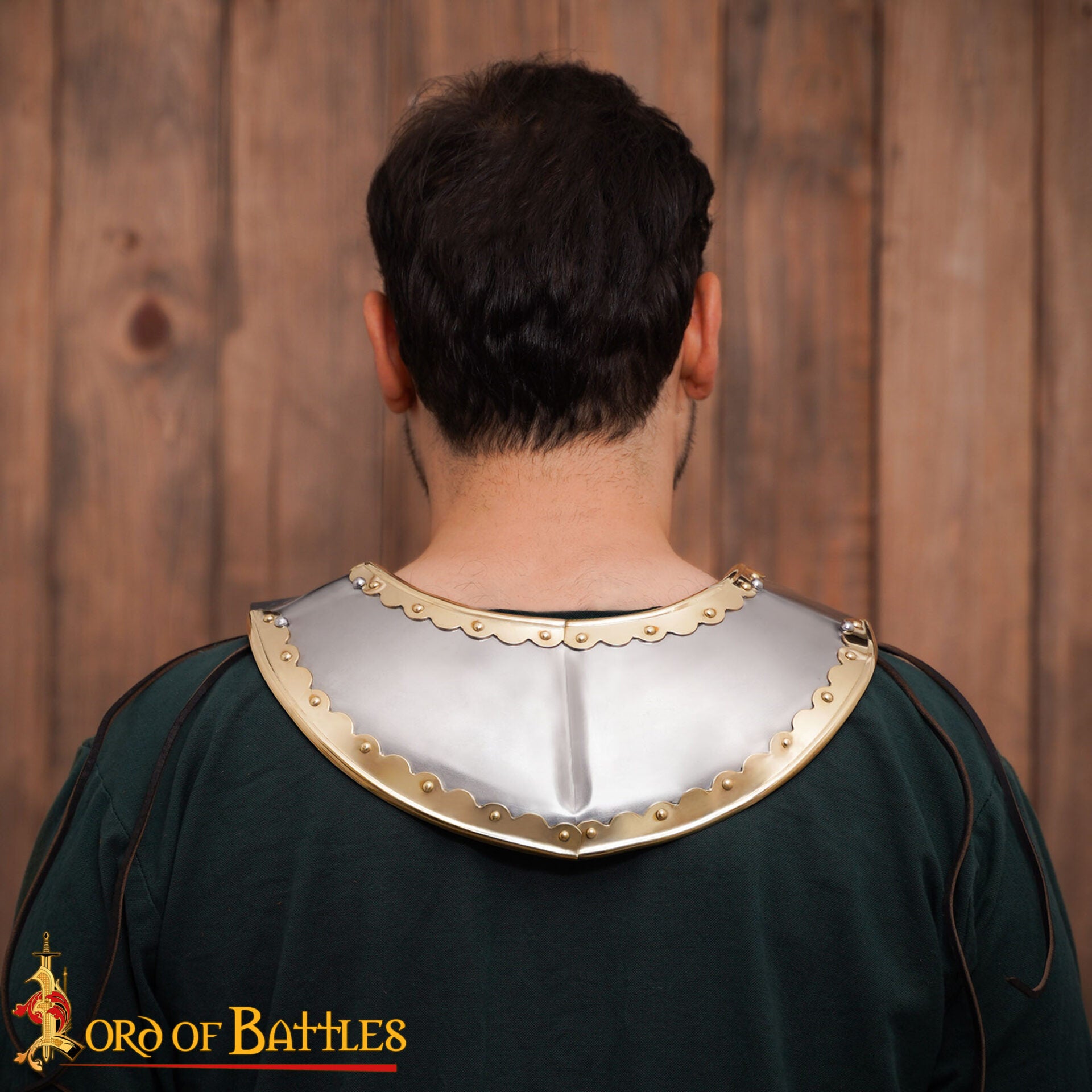 Húsar Gorget Armadura de Placas con Latón de Calibre 16 - Imagen 6