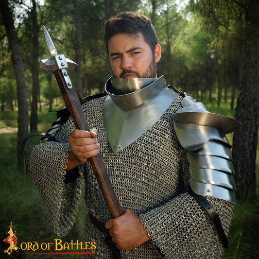 Gorget Medieval del Siglo Xv con Bevor Calibre 16 - Imagen 2