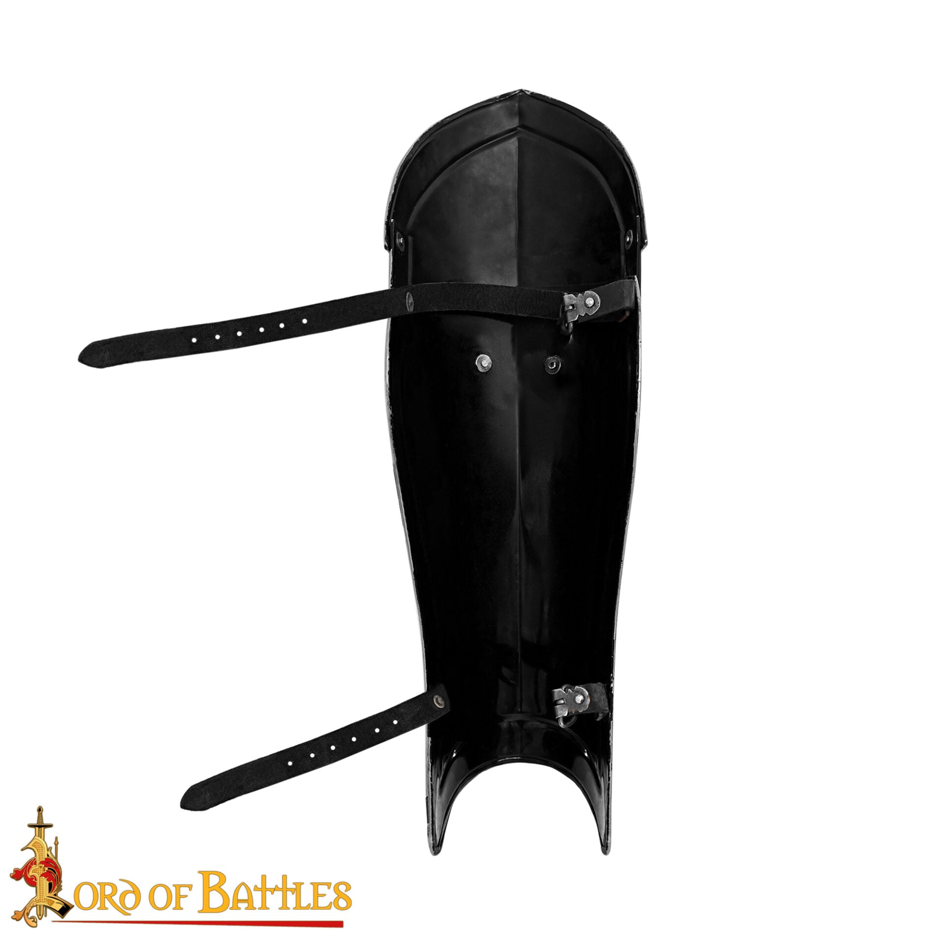 Armadura Gótica de Piernas con Rodilleras del Siglo Xv - Grebas de Acero para Larp Calibre 18 - Imagen 5