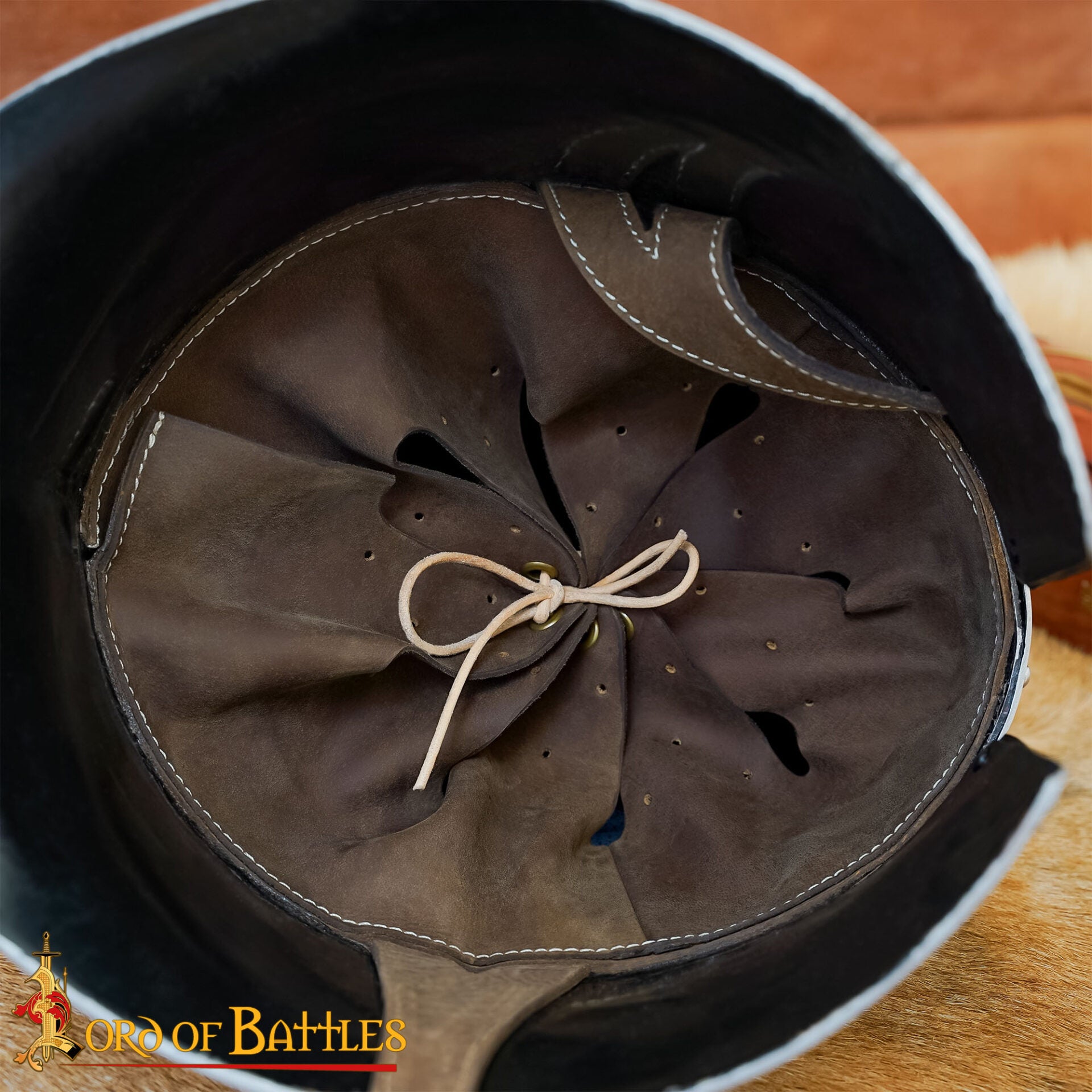 Casco Barbute Italiano del Siglo Xv Calibre 16 - Imagen 6