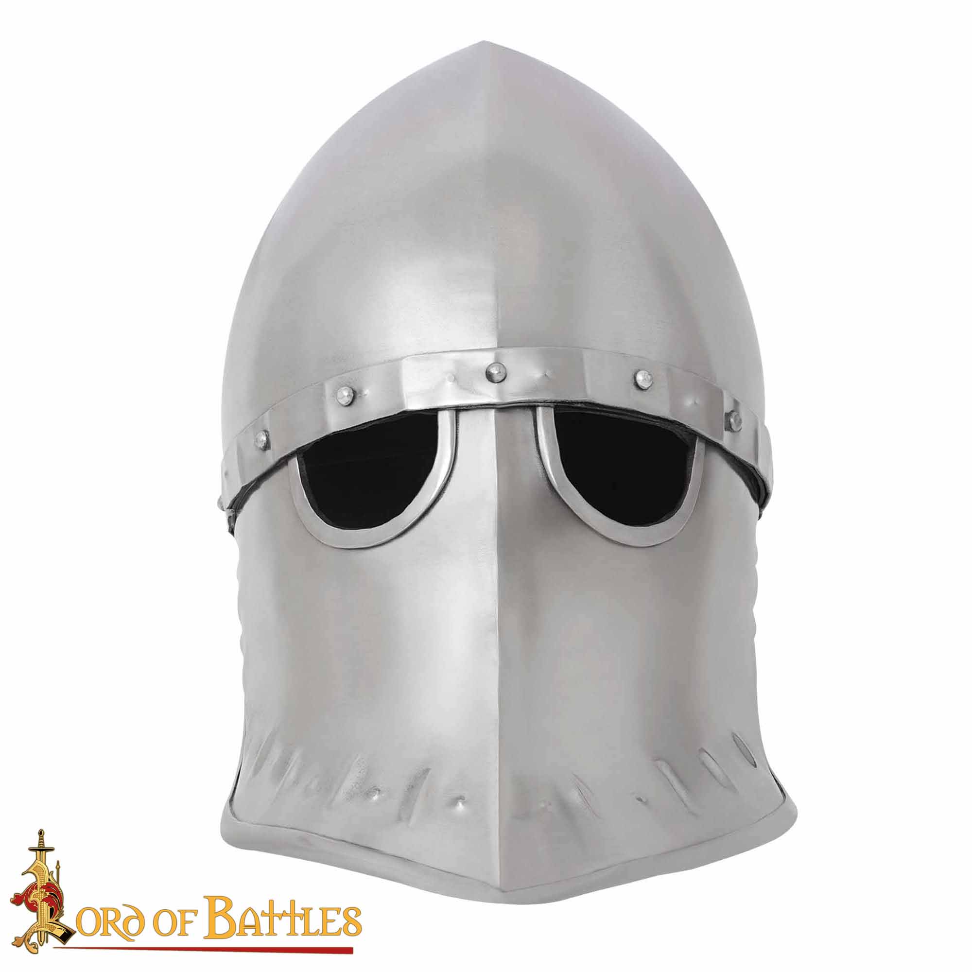 Medieval Italo - Casco Normando de Acero Calibre 16 - Imagen 4