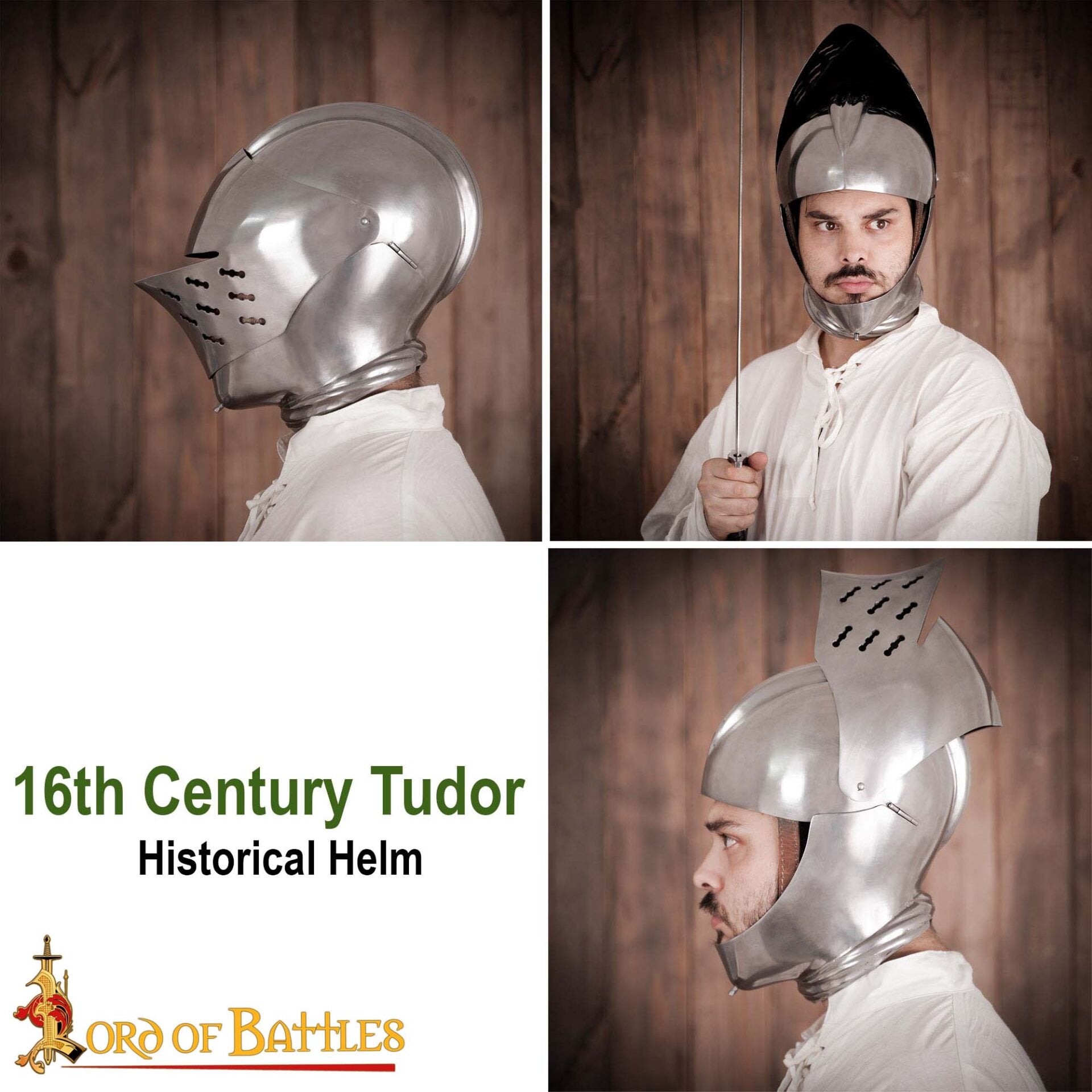 Tudor Siglo Xvi Casco Cerrado / Armet - Imagen 7