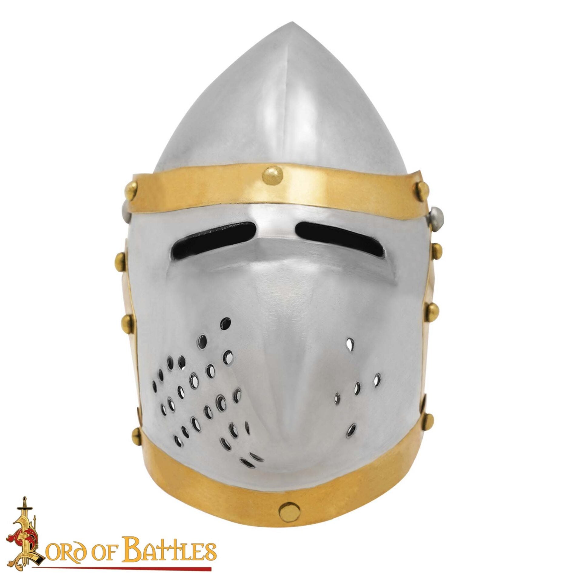 Mini Casco Pequeño Decorativo Cara de Cerdo Bascinet - Réplica de Casco Medieval - Imagen 5